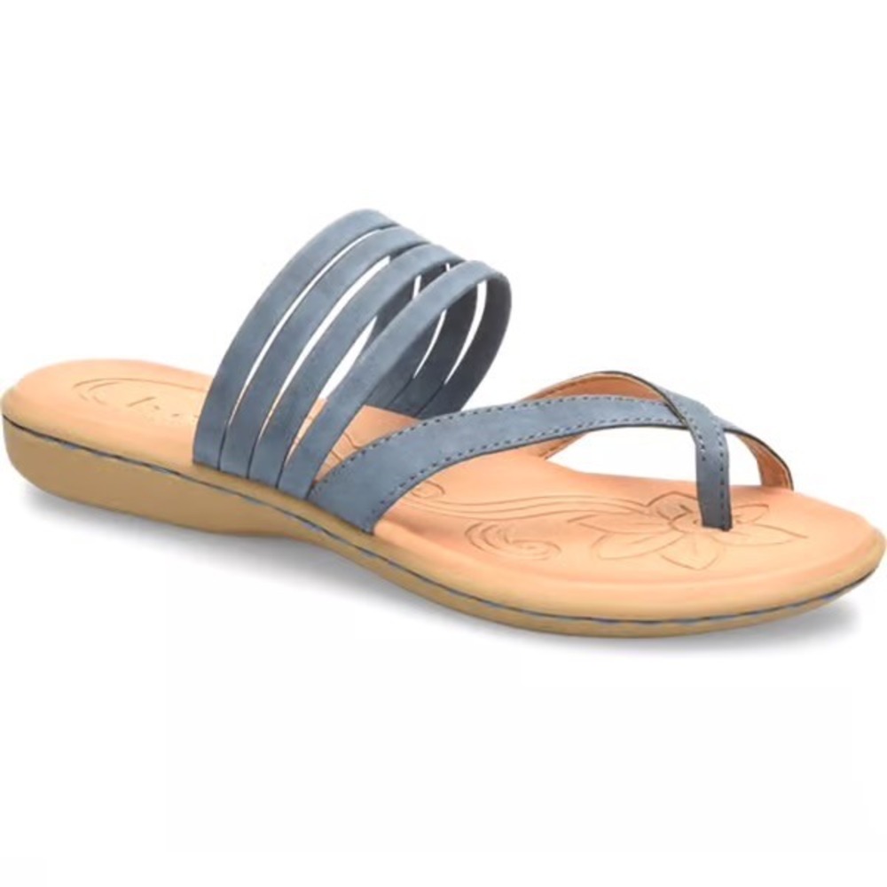 Comfy b.o.c Alisha Navy Blue Strappy Thong Sandals‎ Sz 9M - Worn But Loved 🌺